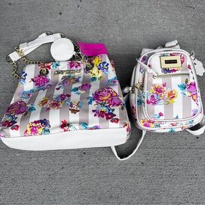 Mommy and me Betsey Johnson purse backpack set